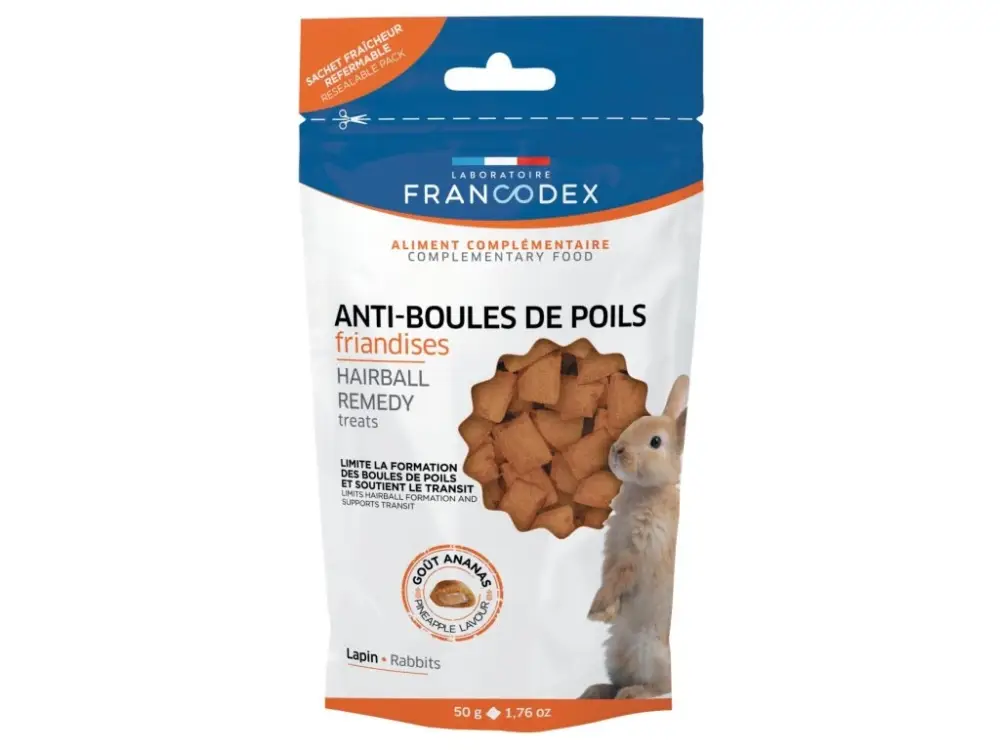 Výhodná Nabídka Francodex pochoutka Hairball Remedy králík 50g