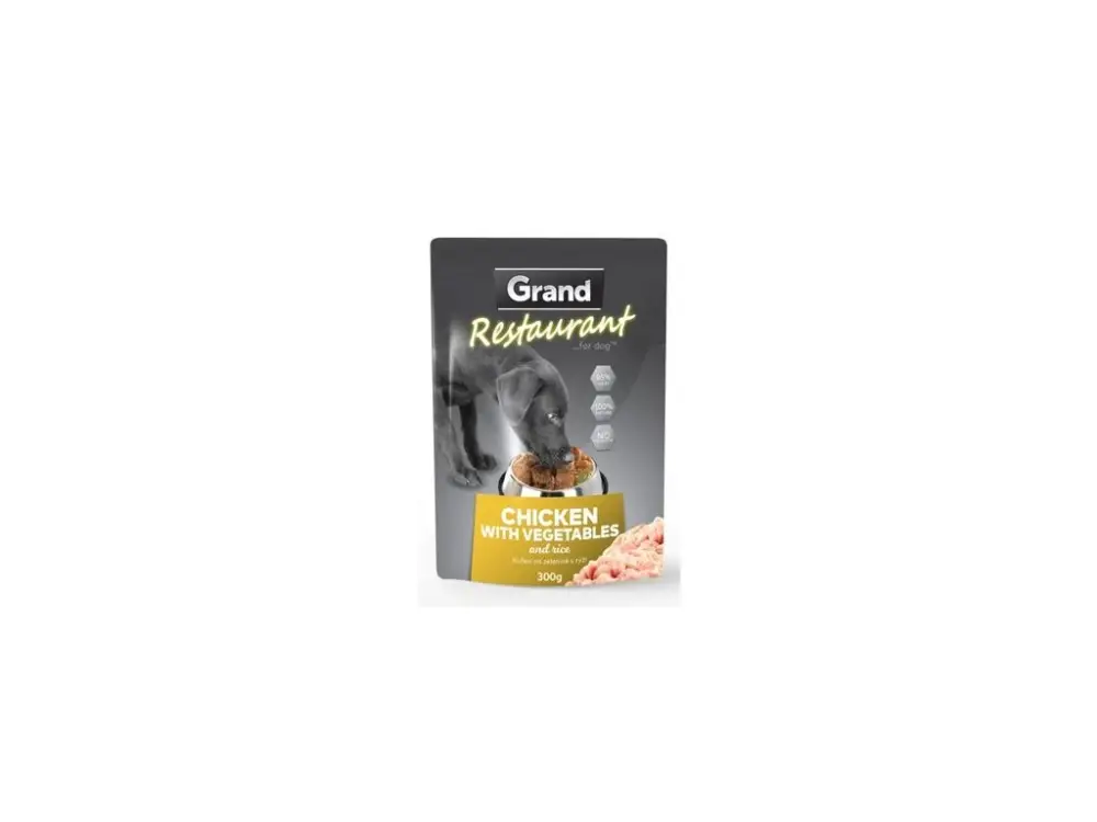 Nejlepší Volba GRAND Dog kapsa Restaurant kuřecí na zelenině 300g