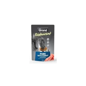 Speciální Cena GRAND Dog kapsa Restaurant vepřové na mrkvi 300g