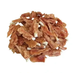 Top Prodej Pochoutka Kuřecí filety na tyčce z buvolí kůže 6cm500g
