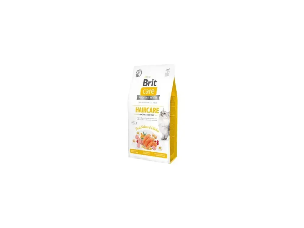 Brit Care Cat GF Haircare Healthy&Shiny Coat 7kg Dokud Zásoby Vydrží