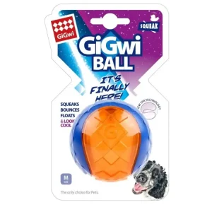 Hračka pes GiGwi Ball míček M transparentní modro/oran Cenově Výhodný