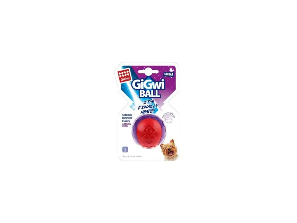 Cenový Hit Hračka pes GiGwi Ball míček S červeno/purpurový