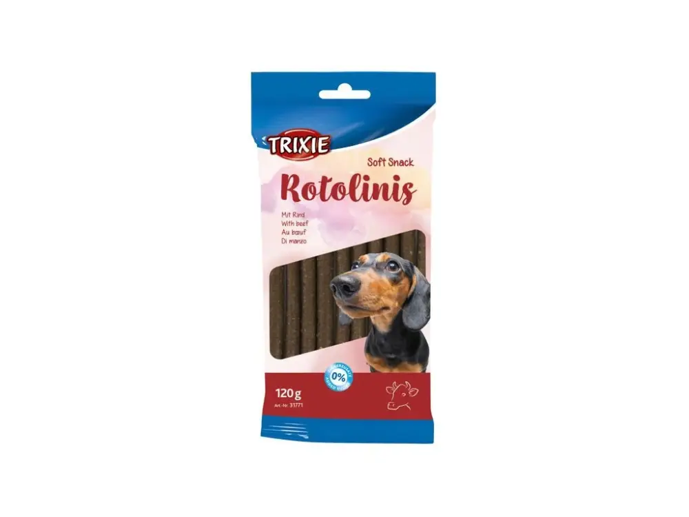 Pochoutka Soft Snack ROTOLINIS hovězí 12ks,120g/12cmTR Nová Kolekce