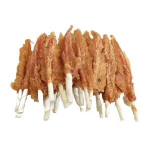 Pochoutka Kuřecí filety na tyčce z buvolí kůže18cm500g Výprodej
