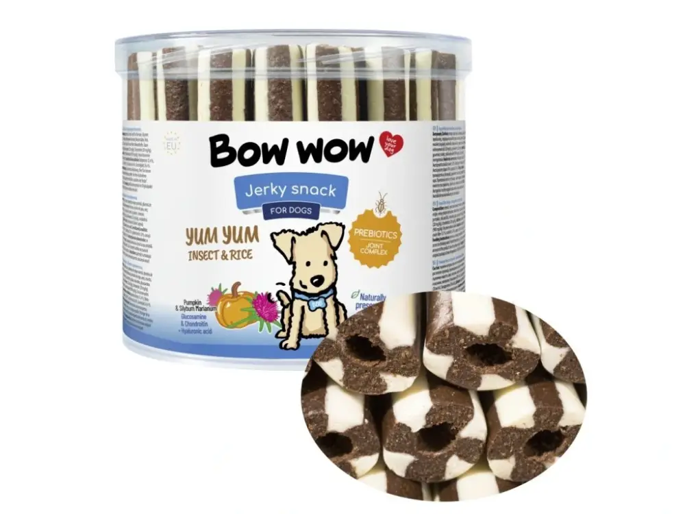 Ověřený Bow wow poch. Yum Yum hmyz a rýže 35ks