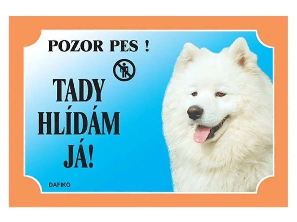 Cedulka Dafiko SAMOJED Nejprodávanější