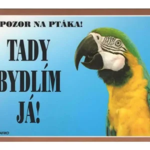 Cedulka Dafiko PAPOUŠEK ARA ARARAUNA Nízká Cena
