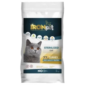 IRONpet Cat Sterilized Turkey (Krůta) 2 kg Akce