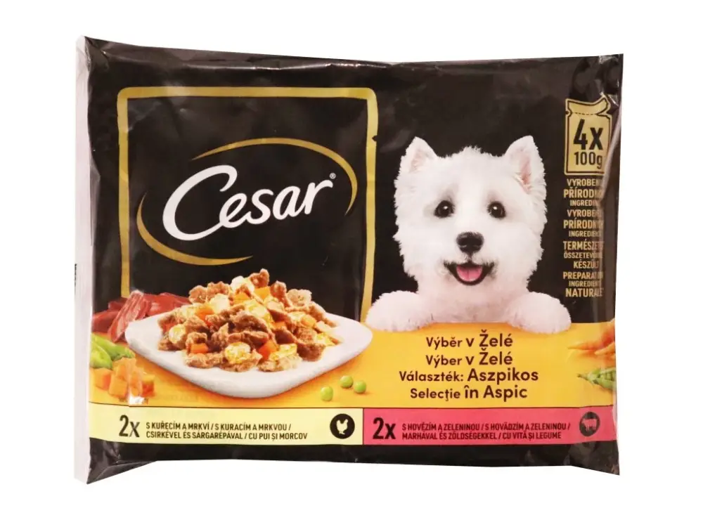 Koupit Online Cesar Selection kapsa výběr v želé 4x100g