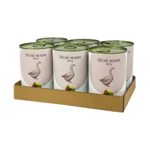 BOHEMIA MASO Husí ve vlastní šťávě SIX PACK 6x400g Speciální Cena