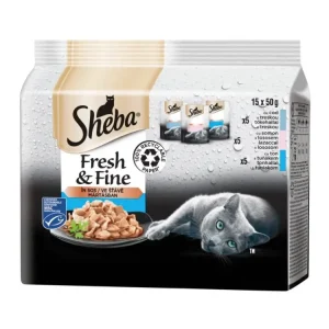 Sheba kapsa Fresh&Fine rybí výběr 15x50g Poslední Šance