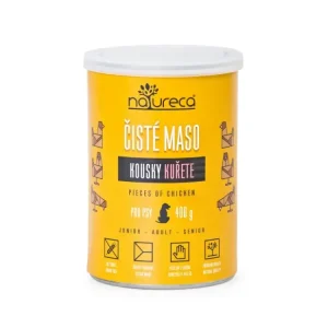 Nová Kolekce NATURECA konz. kuřecí kousky pro psy 400g