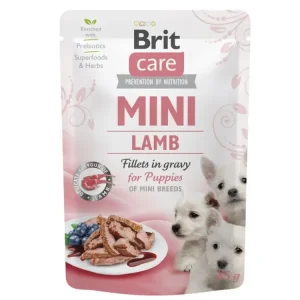 Vrácení Zdarma Brit Care Dog Mini Puppy Lamb fillets in gravy 85g