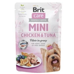 Víkendová Akce Brit Care Dog Mini Chicken&Tuna fillets in gravy 85g