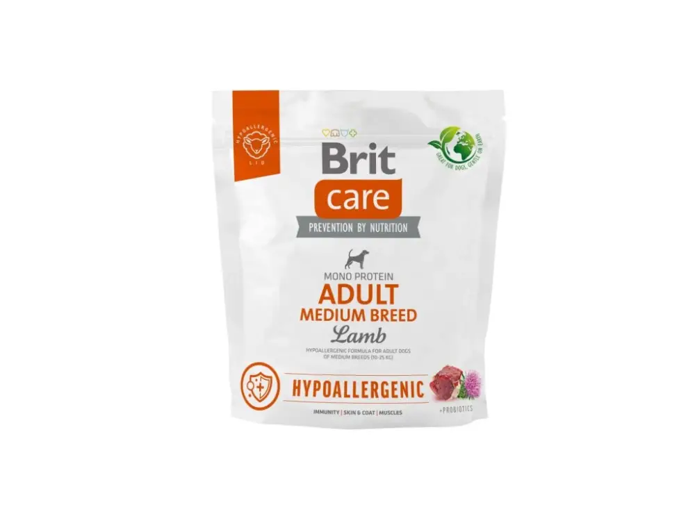 Brit Care Dog Hypoallergenic Adult Medium Breed 1kg Aktuální