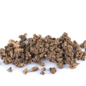 Levný Krmiva Hulín Králičí kostky sušené maso pro psy cca 10 mm 250 g