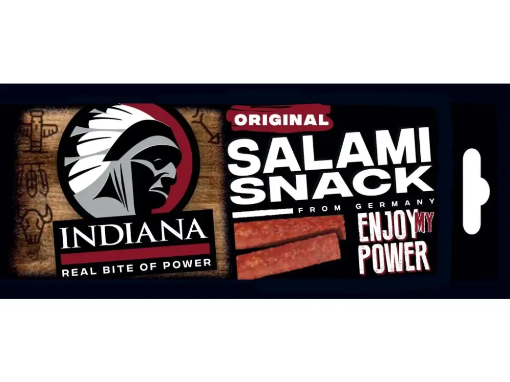 Nejprodávanější INDIANA Salami Snack Original 18g
