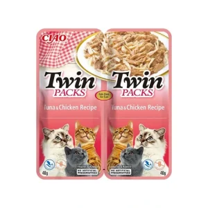 Pouze Dnes Churu Cat Twin Packs Tuna&Chicken in Broth 2x40g