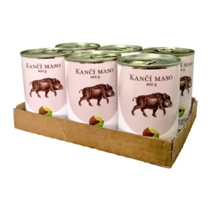 BOHEMIA MASO Kančí ve vlastní šťávě SIX PACK 6x400g Nejlepší Cena
