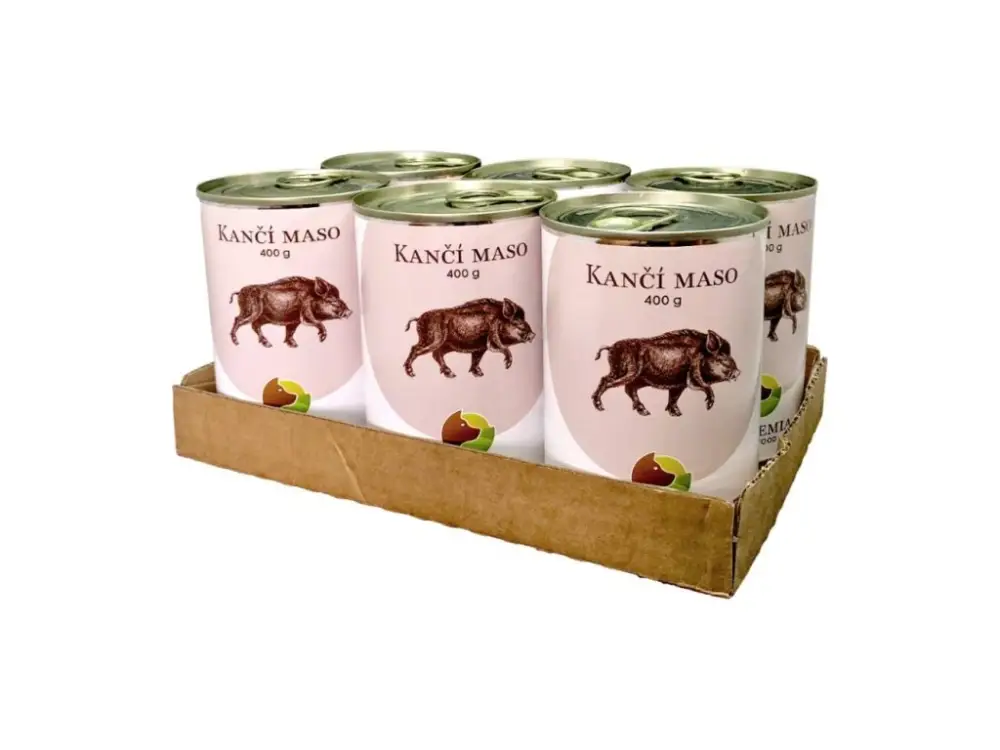 BOHEMIA MASO Kančí ve vlastní šťávě SIX PACK 6x400g Nejlepší Cena