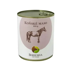 Značkový BOHEMIA MASO Koňské ve vlastní šťávě 800g