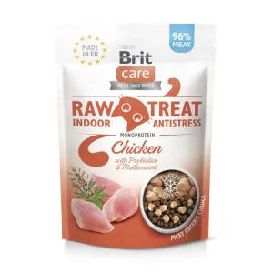 Brit Raw Treat Cat Indoor&Antistress, Chicken 40g Ověřený