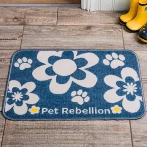 Aktuální PET REBELLION Dinner Mate Flowers Blue Kobereček pod misku 40x60cm