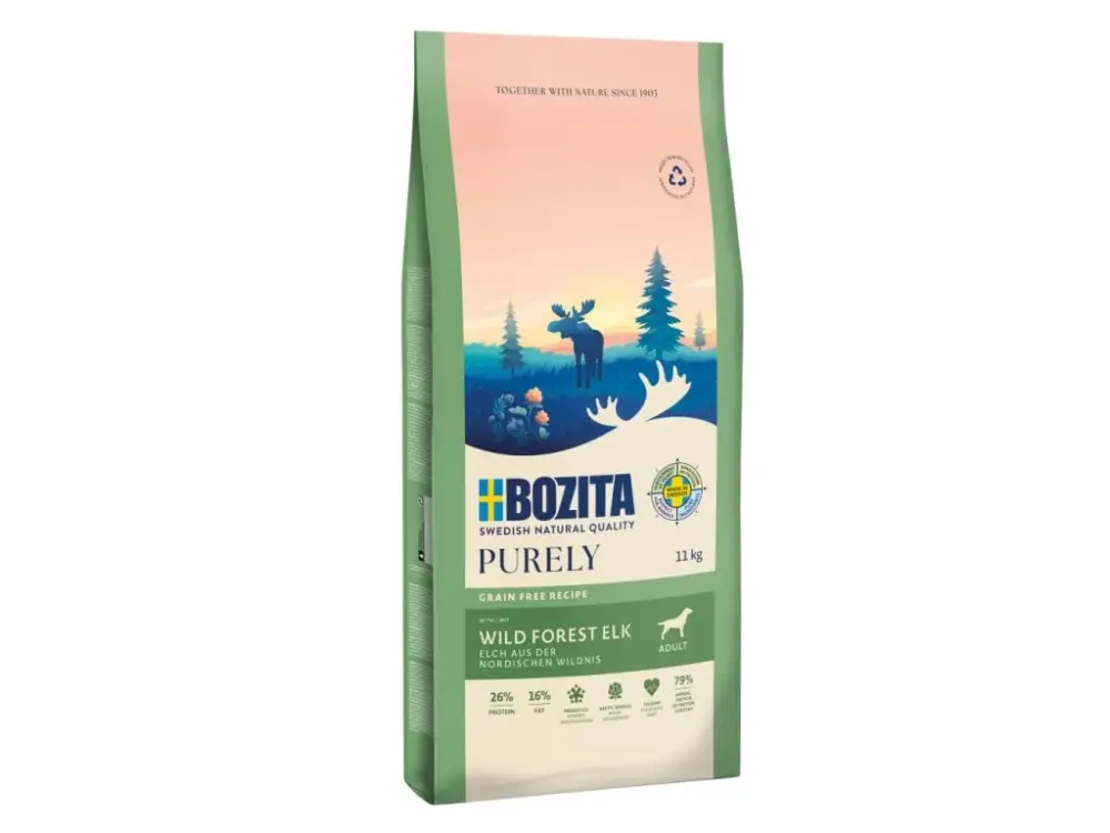 Expresní Doručení Bozita Purely Dog Adult Elk GF 11 kg