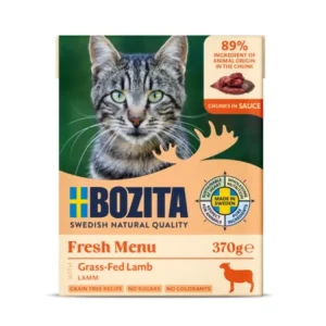 Bozita Cat kousky v omáčce s jehněčím, tetrapak 370 g Jen Po Omezenou Doba