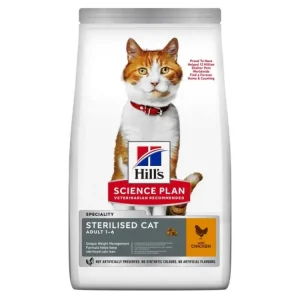 Sezónní Sleva Hill's Fel. SP Adult Sterilised Cat Chicken 3kg
