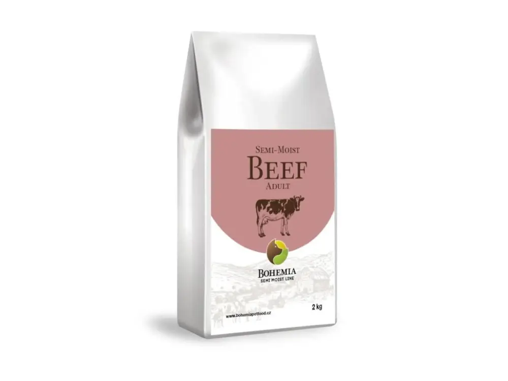 BOHEMIA Semi-Moist Adult Beef 2kg Nejlepší Cena
