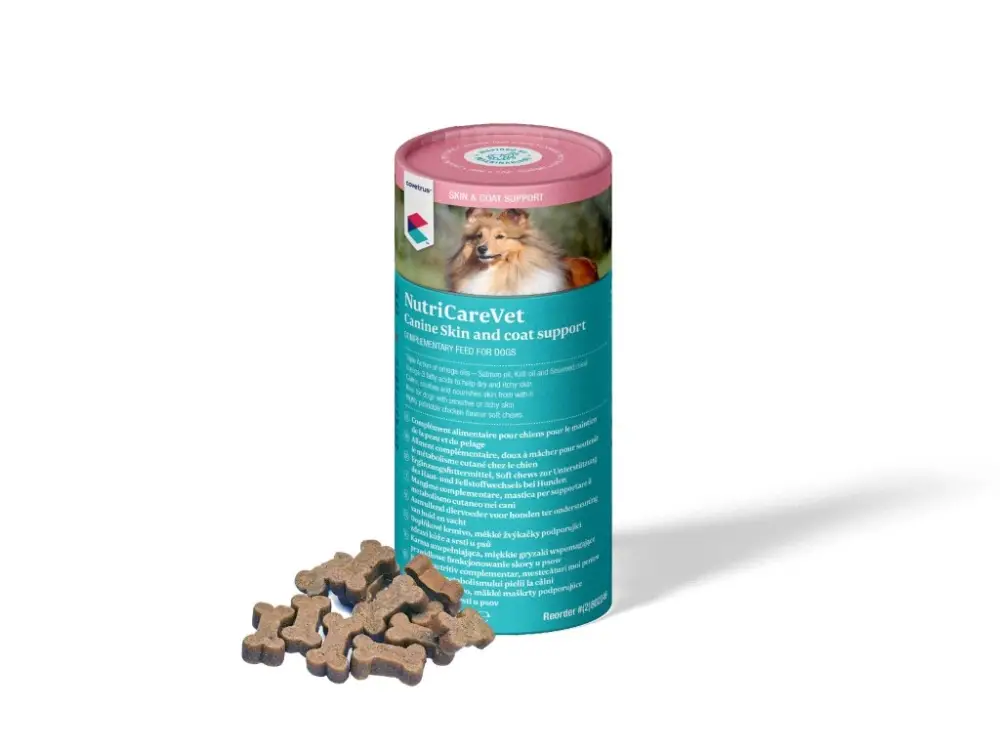 NutriCareVet Skin&Coat supp. Canine CHEW 60tbl CVET Sezónní Sleva
