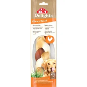 Pochoutka 8in1 Delights Chewy Braid M/L 80g Značkový