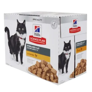 Hill's Fel. SP Adult7+ Sterilised Chicken kapsa 12x85g Levný