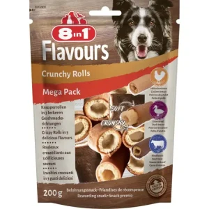 Nakupujte Hned Pochoutka 8in1 Flavours Crunchy Rolls 200g MEGA PACK