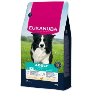 Eukanuba Dog Adult Medium rich in fresh Chicken 15kg Horká Nabídka