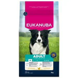 Eukanuba Dog Adult Medium rich in fresh Chicken 3kg Vysoce Kvalitní