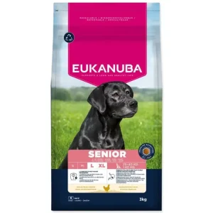 Cenově Výhodný Eukanuba Dog Senior Large rich in fresh Chicken 3kg