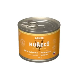 Louie Dog konz. Kuřecí s cuketou a prebiotiky 200g Kup Teď