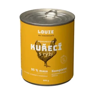Přímo Od Výrobce Louie Dog konz. Kuřecí s rýží a prebiotiky 800g