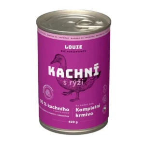 Louie Dog konz. Kachní s rýží a prebiotiky 400g Tovární Cena