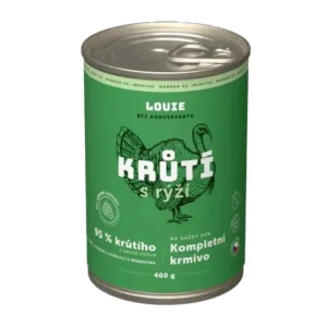 Speciální Cena Louie Dog konz. Krůtí s rýží a prebiotiky 400g