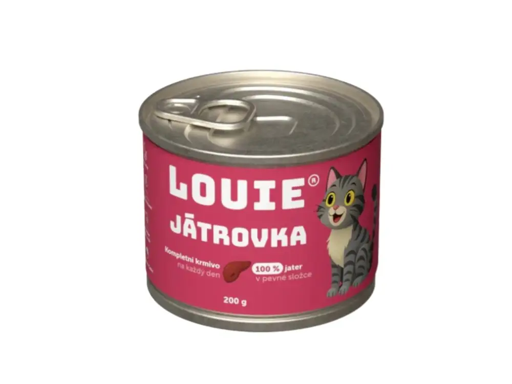 Cenově Výhodný Louie Cat konz. Játrovka s prebiotiky 200g
