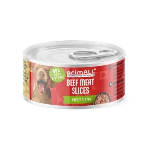 Akční Cena animALL konzerva pes Hovězí plátky 80g