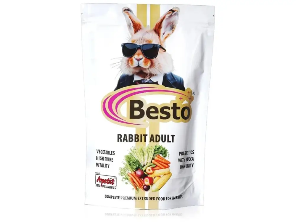 Zlevněný Apetit krmivo Besto Rabbit Adult 454g