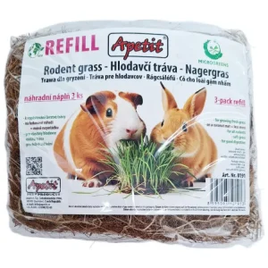 Apetit hlodavčí tráva REFILL náhr.rohož,semínka 3x30g Cenová Bomba