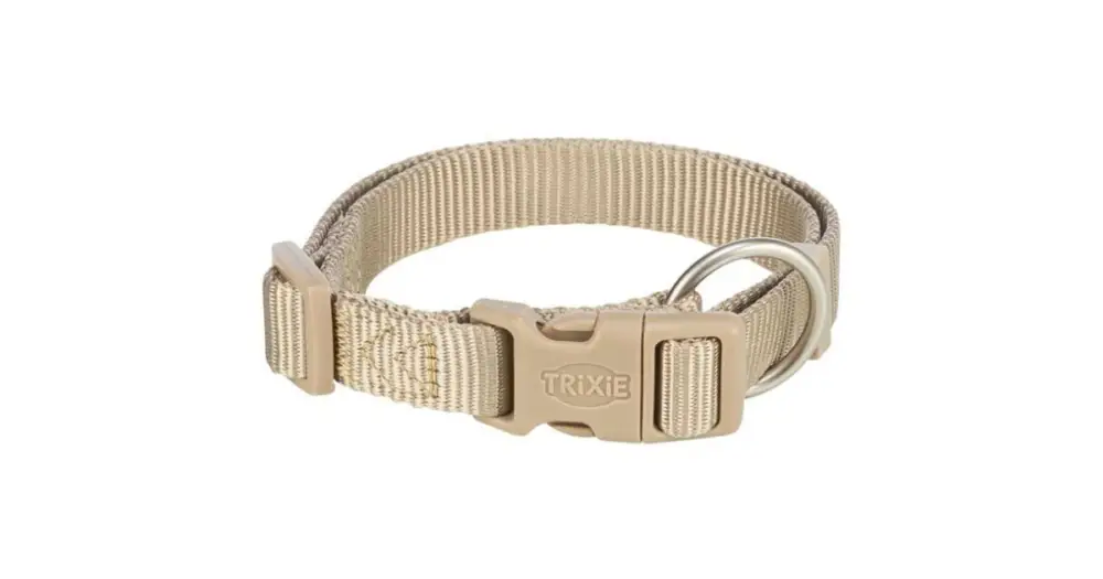 Nylonový obojek PREMIUM, písková L-XL:40-65cm/25mm Nejlepší Cena