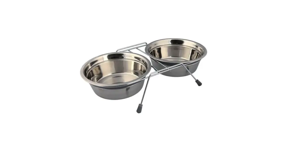 Nerez stojánek + 2 misky se silikonovým kroužkem 450ml / 13cm Originální