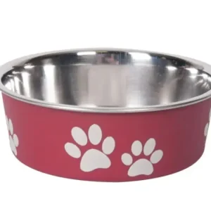 Karlie-Flamingo Miska nerezová s plastovým opláštěním červená 12cm 300ml VÝPRODEJ Cenový Hit